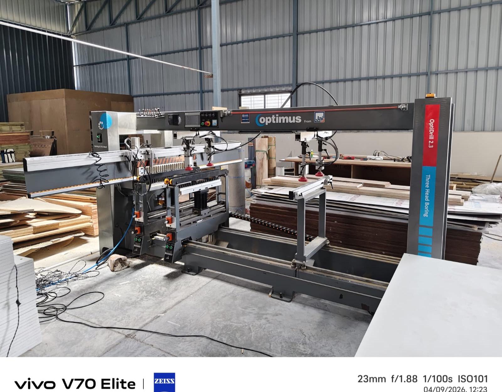 Three Head Boring Machine